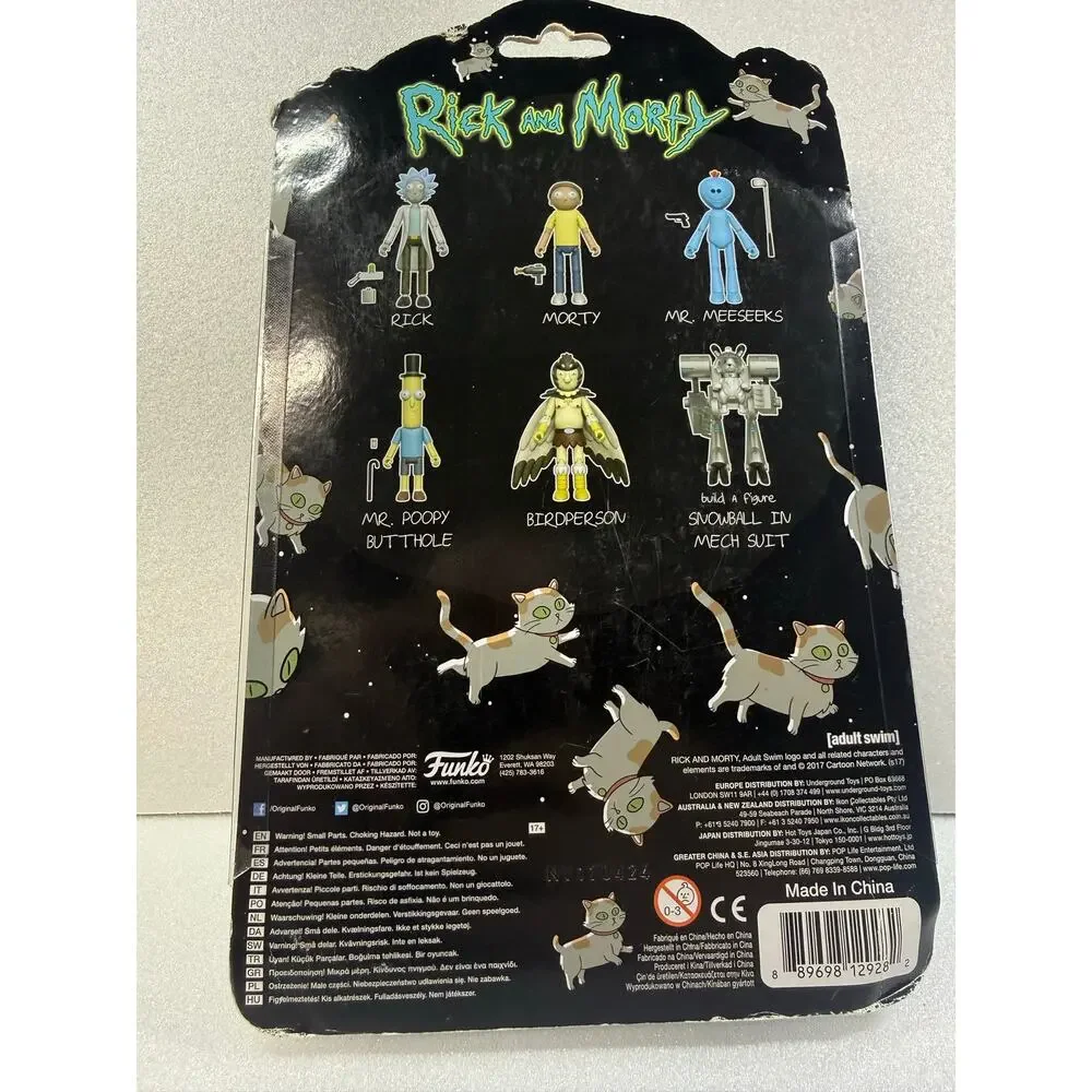 2017 Funko Rick And Morty Birdperson Action Figure With BAF Snowball Left Leg